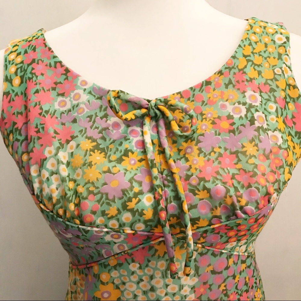 Lee Stevens Vintage Floral Full Length Dress